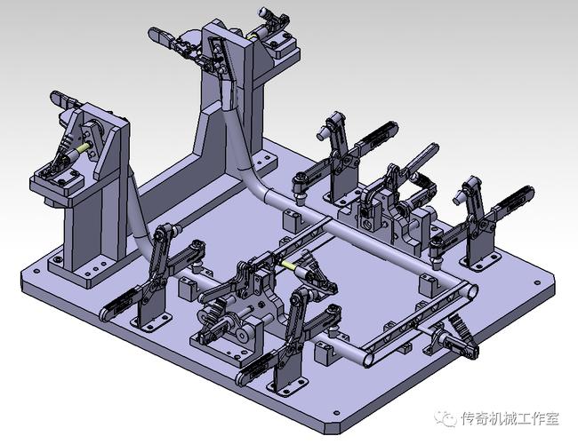 焊接夾具與汽車爬梯工裝夾具 基于Pro/E和STEP格式的3D數(shù)模應用